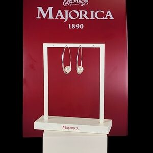 Sterling Silver and White Pearl Earrings